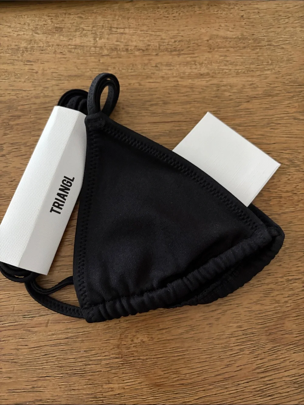 New Triangl VINCA - EBONY BLACK TRIANGLE BIKINI SET